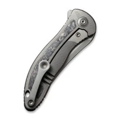 WEKNIFE Mini Synergy Flipper Knife Titanium Integral Handle With Carbon Fiber Inlay (2.93" CPM 20CV Blade) 2012CF-A -We Knife weknife mini synergy flipper knife titanium integral handle with carbon fiber inlay 293 cpm 20cv blade 2012cf a 949279