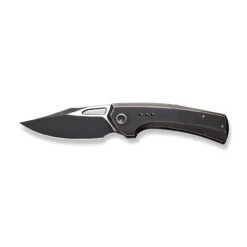 WEKNIFE Nefaris Flipper Knife Titanium Handle (3.48" CPM 20CV Blade) WE22040D-3 -We Knife weknife nefaris button lock knife bronze black titanium handle 348 black stonewashed cpm 20cv blade satin flat we22040d 3 155241