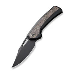 WEKNIFE Nefaris Flipper Knife Titanium Handle (3.48" CPM 20CV Blade) WE22040F-1 14 WEKNIFE Nefaris Flipper Knife Titanium Handle (3.48" CPM 20CV Blade) WE22040F-1 -We Knife weknife nefaris button lock knife bronze black titanium handle 348 black stonewashed cpm 20cv blade satin flat we22040f 1 126715