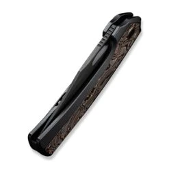 WEKNIFE Nefaris Flipper Knife Titanium Handle (3.48" CPM 20CV Blade) WE22040F-1 19 WEKNIFE Nefaris Flipper Knife Titanium Handle (3.48" CPM 20CV Blade) WE22040F-1 -We Knife weknife nefaris button lock knife bronze black titanium handle 348 black stonewashed cpm 20cv blade satin flat we22040f 1 251170