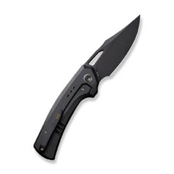 New Release -We Knife weknife nefaris button lock knife bronze black titanium handle 348 black stonewashed cpm 20cv blade satin flat we22040f 1 849699