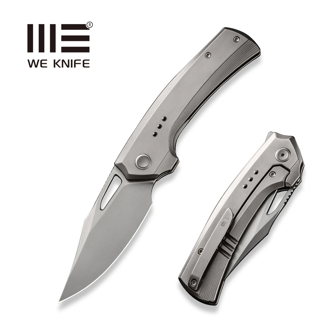 WEKNIFE Nefaris Flipper Knife Titanium Handle (3.48" CPM 20CV Blade) WE22040D-2 3 WEKNIFE Nefaris Flipper Knife Titanium Handle (3.48" CPM 20CV Blade) WE22040D-2