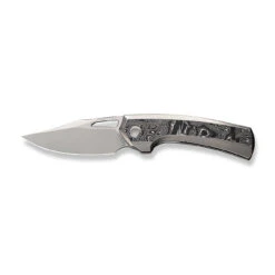 WEKNIFE Nefaris Flipper Knife Titanium Handle With Carbon Fiber (3.48" CPM 20CV Blade) WE22040F-2 15 WEKNIFE Nefaris Flipper Knife Titanium Handle With Carbon Fiber (3.48" CPM 20CV Blade) WE22040F-2 -We Knife weknife nefaris button lock knife polished bead blasted titanium handle with aluminum foil carbon fiber inlay 348 polished bead blasted cpm 20cv blade we22040f 748258