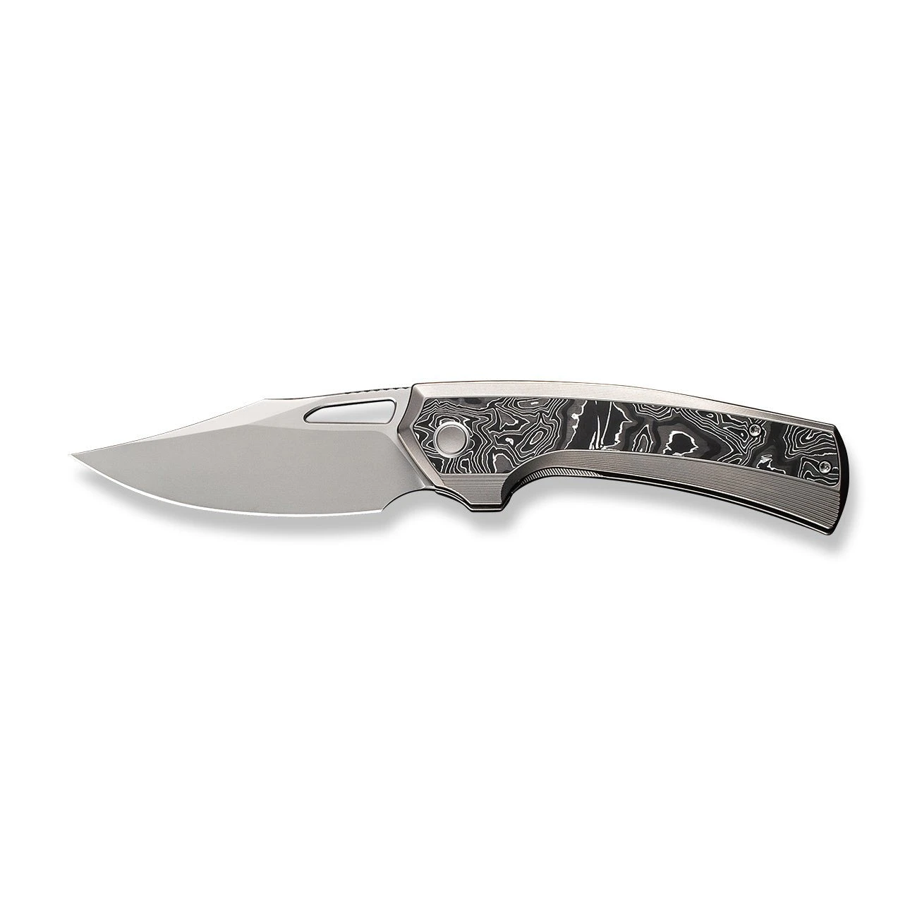 WEKNIFE Nefaris Flipper Knife Titanium Handle With Carbon Fiber (3.48" CPM 20CV Blade) WE22040F-2 6 WEKNIFE Nefaris Flipper Knife Titanium Handle With Carbon Fiber (3.48" CPM 20CV Blade) WE22040F-2 - Image 4