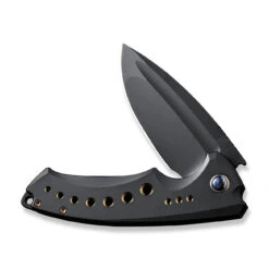 WEKNIFE Nexusia Flipper Knife Titanium Handle (3.48" CPM 20CV Blade) WE22044-1 16 WEKNIFE Nexusia Flipper Knife Titanium Handle (3.48" CPM 20CV Blade) WE22044-1 -We Knife weknife nexusia flipper knife black titanium handle 348 black stonewashed cpm 20cv blade we22044 1 671102