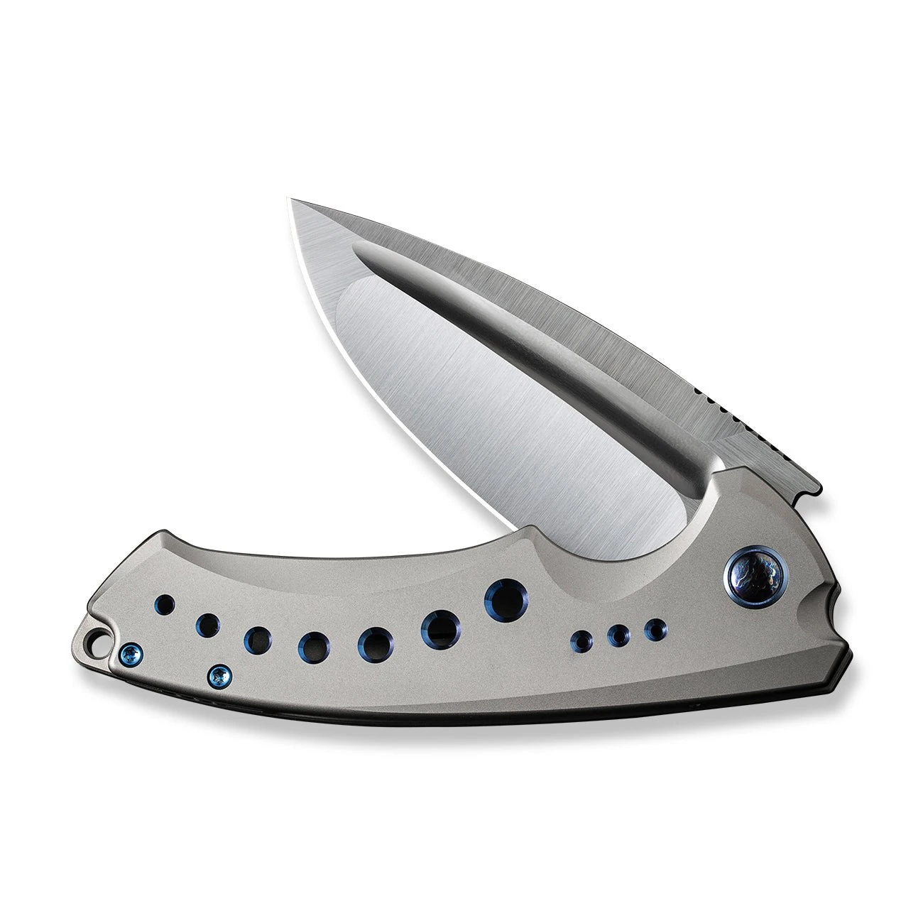 WEKNIFE Nexusia Flipper Knife Titanium Handle (3.48" CPM 20CV Blade) WE22044-2 7 WEKNIFE Nexusia Flipper Knife Titanium Handle (3.48" CPM 20CV Blade) WE22044-2 - Image 5