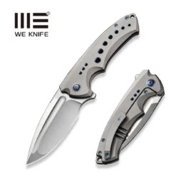 New Release 17 WEKNIFE Nexusia Flipper Knife Titanium Handle (3.48" CPM 20CV Blade) WE22044-2