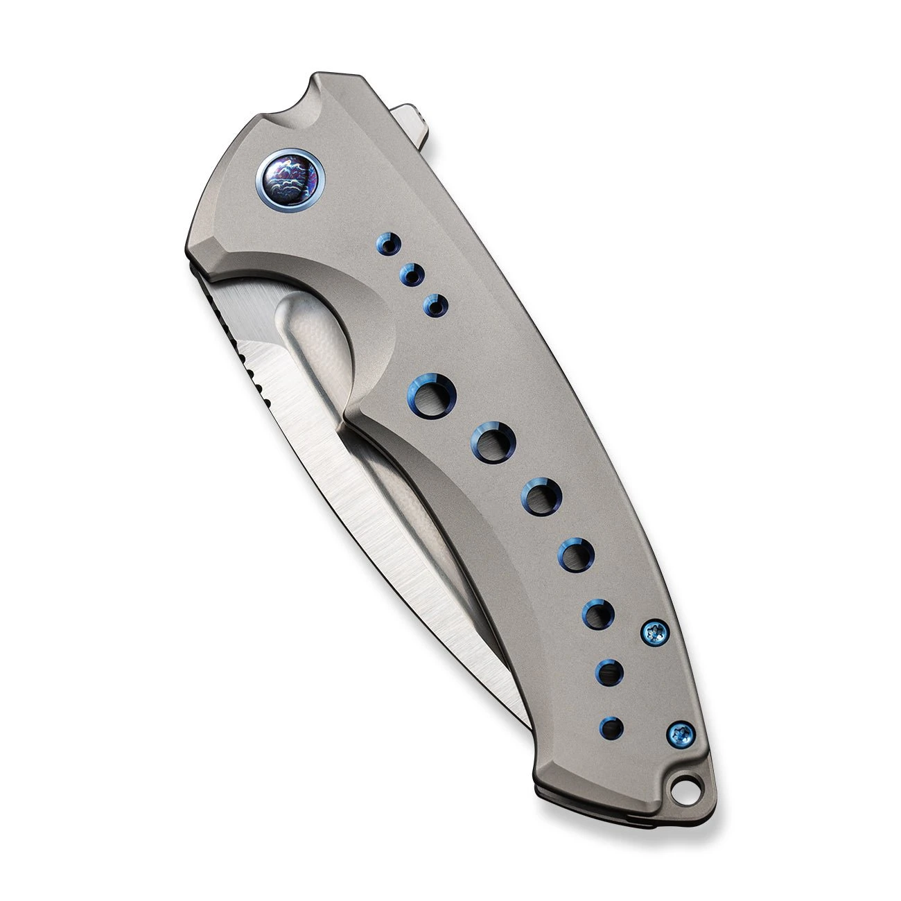 WEKNIFE Nexusia Flipper Knife Titanium Handle (3.48" CPM 20CV Blade) WE22044-2 8 WEKNIFE Nexusia Flipper Knife Titanium Handle (3.48" CPM 20CV Blade) WE22044-2 - Image 6