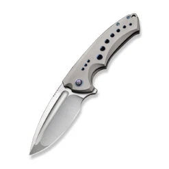 WEKNIFE Nexusia Flipper Knife Titanium Handle (3.48" CPM 20CV Blade) WE22044-2 14 WEKNIFE Nexusia Flipper Knife Titanium Handle (3.48" CPM 20CV Blade) WE22044-2 -We Knife weknife nexusia flipper knife gray titanium handle 348 hand polished satin cpm 20cv blade we22044 2 649438