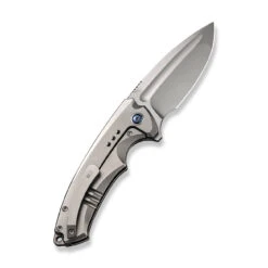 New Release -We Knife weknife nexusia flipper knife polished bead blasted titanium handle 348 polished bead blasted cpm 20cv blade we22044 4 693970