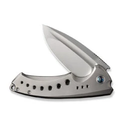WEKNIFE Nexusia Flipper Knife Titanium Handle (3.48" CPM 20CV Blade) WE22044-4 16 WEKNIFE Nexusia Flipper Knife Titanium Handle (3.48" CPM 20CV Blade) WE22044-4 -We Knife weknife nexusia flipper knife polished bead blasted titanium handle 348 polished bead blasted cpm 20cv blade we22044 4 856098
