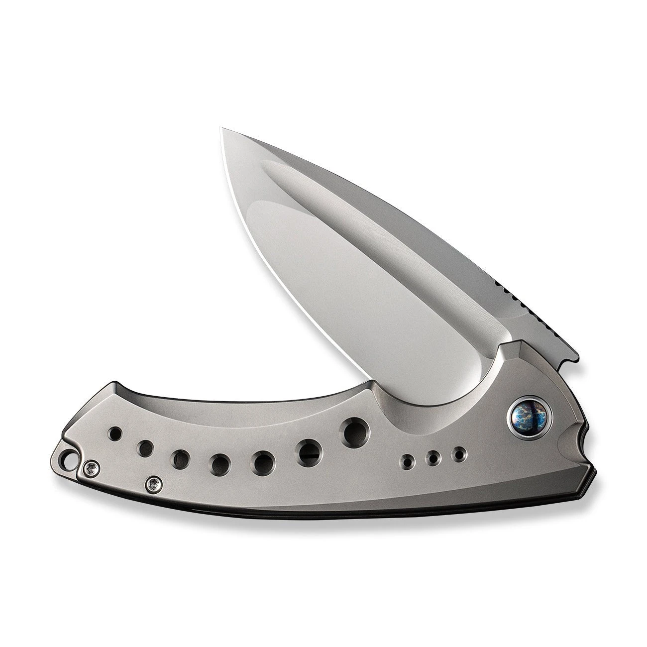 WEKNIFE Nexusia Flipper Knife Titanium Handle (3.48" CPM 20CV Blade) WE22044-4 7 WEKNIFE Nexusia Flipper Knife Titanium Handle (3.48" CPM 20CV Blade) WE22044-4 - Image 5
