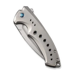 WEKNIFE Nexusia Flipper Knife Titanium Handle (3.48" CPM 20CV Blade) WE22044-4 17 WEKNIFE Nexusia Flipper Knife Titanium Handle (3.48" CPM 20CV Blade) WE22044-4 -We Knife weknife nexusia flipper knife polished bead blasted titanium handle 348 polished bead blasted cpm 20cv blade we22044 4 864267