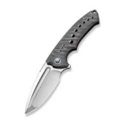 WEKNIFE Nexusia Flipper Knife Titanium Handle (3.48" CPM 20CV Blade) WE22044-3 14 WEKNIFE Nexusia Flipper Knife Titanium Handle (3.48" CPM 20CV Blade) WE22044-3 -We Knife weknife nexusia flipper knife tiger stripe pattern flamed titanium handle 348 hand polished satin cpm 20cv blade we22044 3 176849