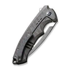WEKNIFE Nexusia Flipper Knife Titanium Handle (3.48" CPM 20CV Blade) WE22044-3 18 WEKNIFE Nexusia Flipper Knife Titanium Handle (3.48" CPM 20CV Blade) WE22044-3 -We Knife weknife nexusia flipper knife tiger stripe pattern flamed titanium handle 348 hand polished satin cpm 20cv blade we22044 3 224199