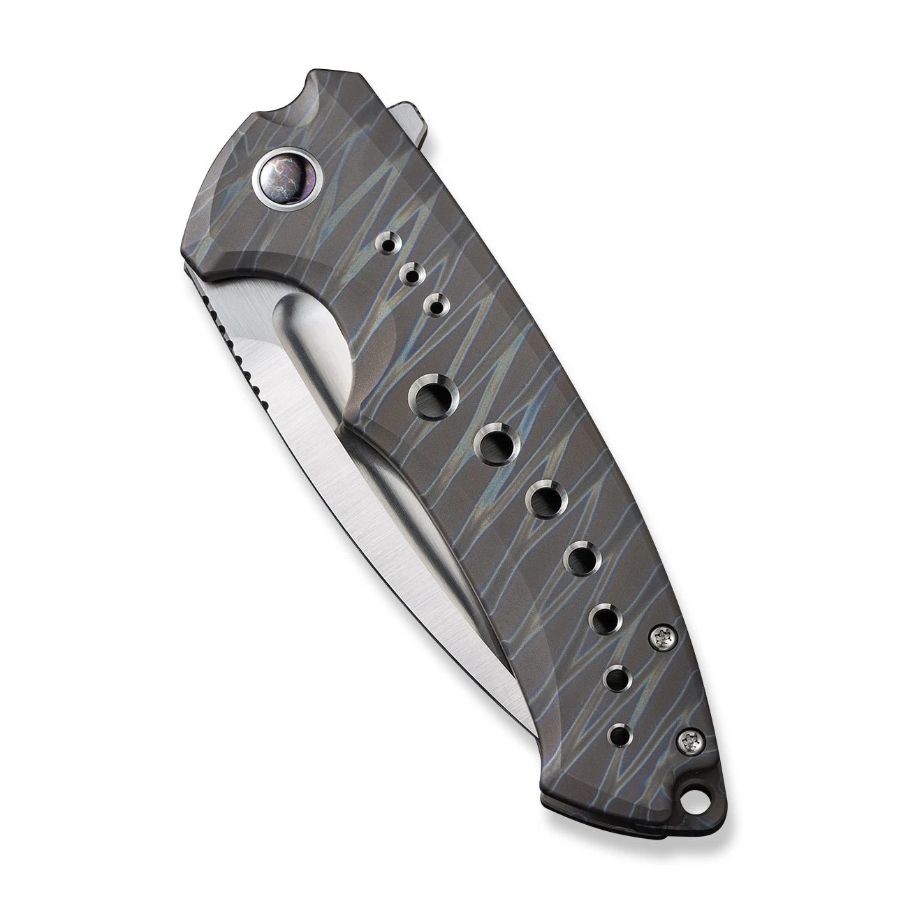 WEKNIFE Nexusia Flipper Knife Titanium Handle (3.48" CPM 20CV Blade) WE22044-3 8 WEKNIFE Nexusia Flipper Knife Titanium Handle (3.48" CPM 20CV Blade) WE22044-3 - Image 6