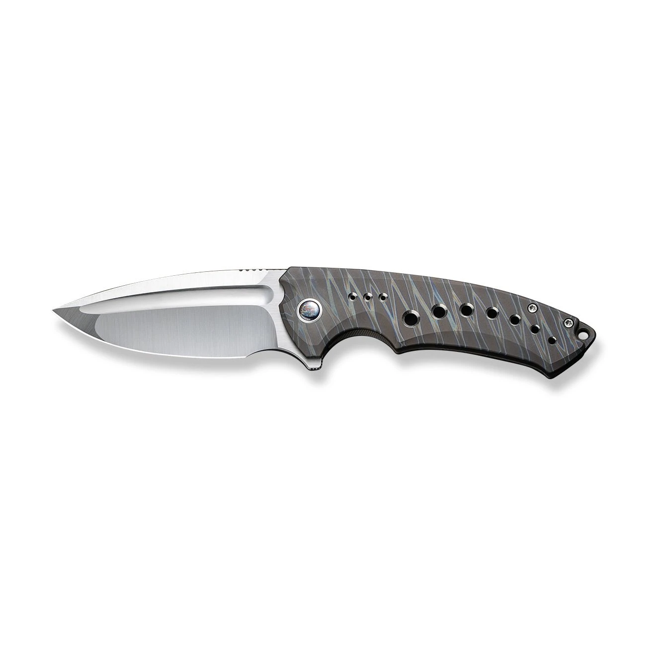 WEKNIFE Nexusia Flipper Knife Titanium Handle (3.48" CPM 20CV Blade) WE22044-3 6 WEKNIFE Nexusia Flipper Knife Titanium Handle (3.48" CPM 20CV Blade) WE22044-3 - Image 4