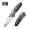 WEKNIFE Nitro Mini Flipper & Thumb Stud Knife Titanium Handle With Carbon Fiber Inlay (3.13" CPM 20CV Blade) WE22015-1 -We Knife weknife nitro mini flipper thumb stud knife titanium handle with carbon fiber inlay 313 cpm 20cv blade we22015 1 809858
