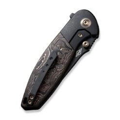 WEKNIFE Nitro Mini Flipper & Thumb Stud Knife Titanium Handle With Carbon Fiber Inlay (3.13" CPM 20CV Blade) WE22015-2 -We Knife weknife nitro mini flipper thumb stud knife titanium handle with carbon fiber inlay 313 cpm 20cv blade we22015 2 248528