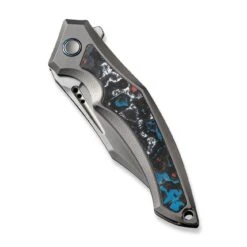 WEKNIFE Orpheus Flipper Knife Gray Titanium Integral Handle With Nebula Fat Carbon Fiber Inlay (3.48" Hand Rubbed Satin CPM 20CV Blade) WE23009-4 17 WEKNIFE Orpheus Flipper Knife Gray Titanium Integral Handle With Nebula Fat Carbon Fiber Inlay (3.48" Hand Rubbed Satin CPM 20CV Blade) WE23009-4 -We Knife weknife orpheus flipper knife gray titanium integral handle with nebula fat carbon fiber inlay 348 hand rubbed satin cpm 20cv blade we23009 4 851237