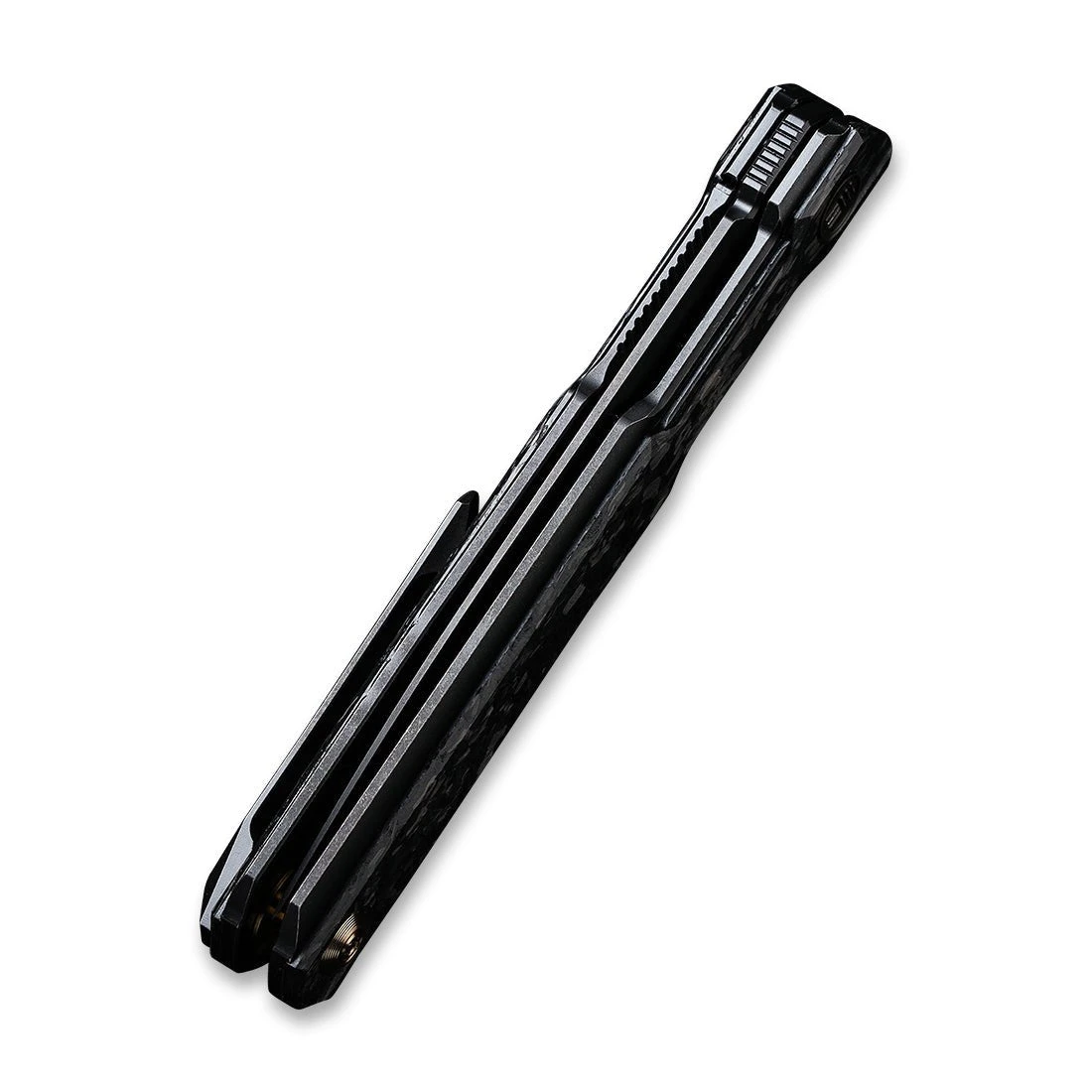 WEKNIFE Peer Flipper Knife Titanium Handle With Carbon Fiber Overlay (3.46" CPM 20CV Blade) 2015D 9 WEKNIFE Peer Flipper Knife Titanium Handle With Carbon Fiber Overlay (3.46" CPM 20CV Blade) 2015D - Image 7