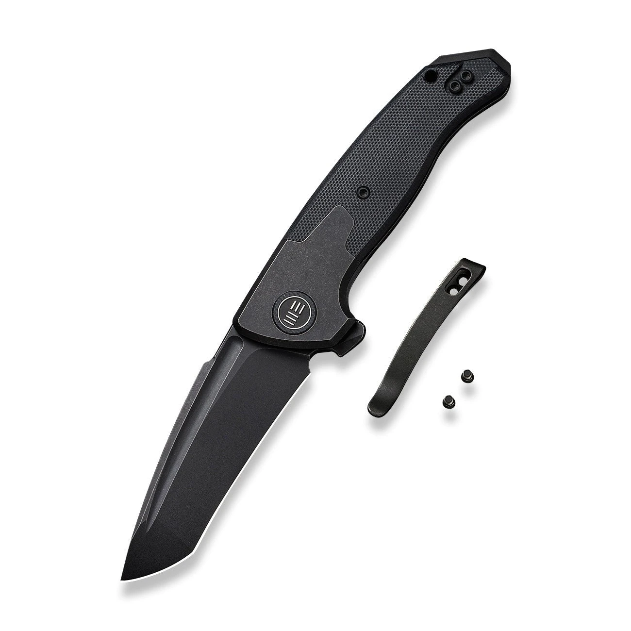 WEKNIFE Press Check Flipper Knife Titanium Handle With G10 Inlay (3.15" CPM 20CV Balde) WE20078A-1 5 WEKNIFE Press Check Flipper Knife Titanium Handle With G10 Inlay (3.15" CPM 20CV Balde) WE20078A-1 - Image 3