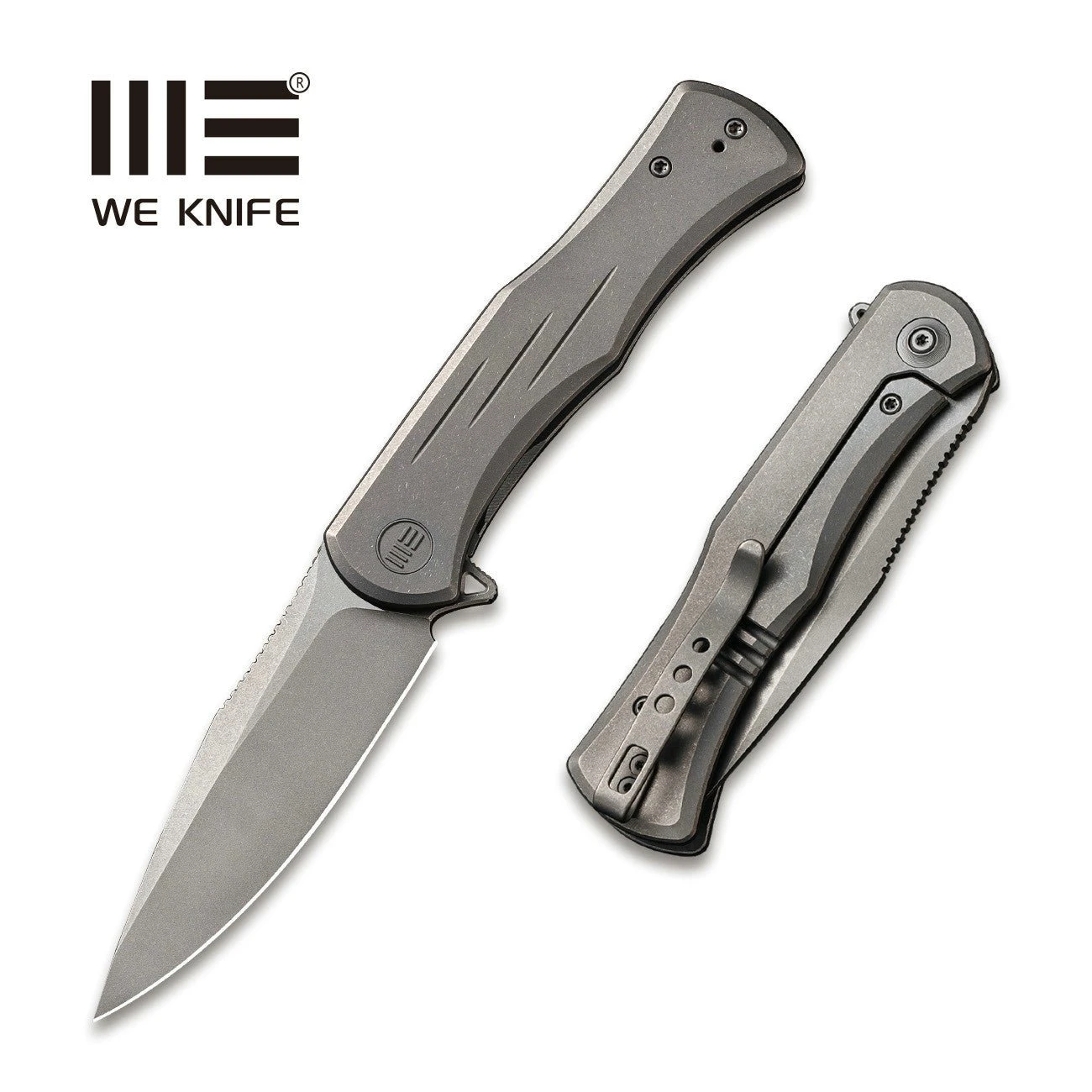 WEKNIFE Primoris Flipper Knife Titanium Handle (3.47" CPM 20CV Blade) WE20047A-1 3 WEKNIFE Primoris Flipper Knife Titanium Handle (3.47" CPM 20CV Blade) WE20047A-1