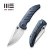 WEKNIFE Riff-Raff Thumb Stud Knife Titanium Handle (3.12" CPM 20CV Blade) WE22020B-2 -We Knife weknife riff raff thumb stud knife blue titanium handle 312 hand rubbed satin cpm 20cv blade we22020b 2 668607