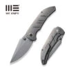 WEKNIFE Riff-Raff Thumb Stud Knife Titanium Handle (3.12" CPM 20CV Blade) WE22020B-3 -We Knife weknife riff raff thumb stud knife gray titanium handle 312 gray stonewashed cpm 20cv blade we22020b 3 736379