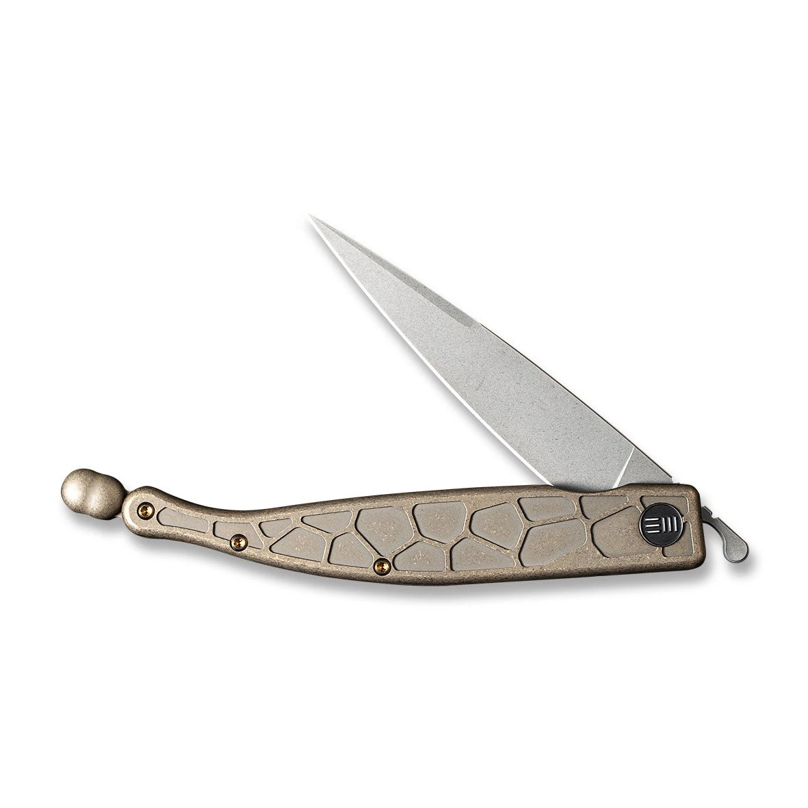 WEKNIFE Roman Front Flipper Knife Titanium Handle(3.95" CPM S35VN Blade) 2008A 6 WEKNIFE Roman Front Flipper Knife Titanium Handle(3.95" CPM S35VN Blade) 2008A - Image 4