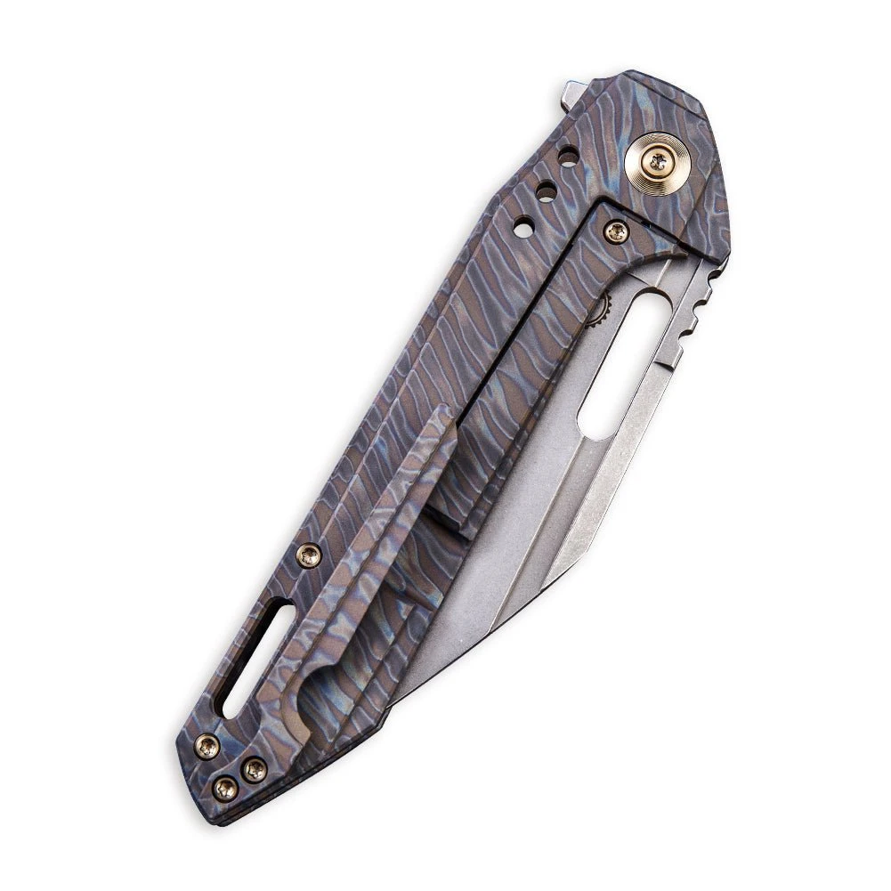 WEKNIFE Roxi 4 Flipper Knife Titanium Handle (3.98" CPM S35VN Blade) 916A 5 WEKNIFE Roxi 4 Flipper Knife Titanium Handle (3.98" CPM S35VN Blade) 916A - Image 3