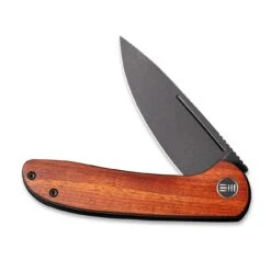 WEKNIFE Saakshi Flipper Knife Wood Handle (3.30" CPM 20CV Blade) WE20020C-3 -We Knife weknife saakshi flipper knife wood handle 330 cpm 20cv blade we20020c 3 597865