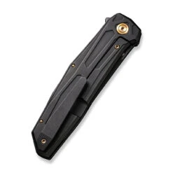 WEKNIFE Shadowfire Flipper Knife Titanium Handle (3.97" CPM 20CV Blade) WE22035-1 17 WEKNIFE Shadowfire Flipper Knife Titanium Handle (3.97" CPM 20CV Blade) WE22035-1 -We Knife weknife shadowfire flipper knife black titanium handle 397 black stonewashed bevels black brushed flats cpm 20cv blade we22035 1 257991