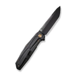 WEKNIFE Shadowfire Flipper Knife Titanium Handle (3.97" CPM 20CV Blade) WE22035-1 12 WEKNIFE Shadowfire Flipper Knife Titanium Handle (3.97" CPM 20CV Blade) WE22035-1 -We Knife weknife shadowfire flipper knife black titanium handle 397 black stonewashed bevels black brushed flats cpm 20cv blade we22035 1 527466