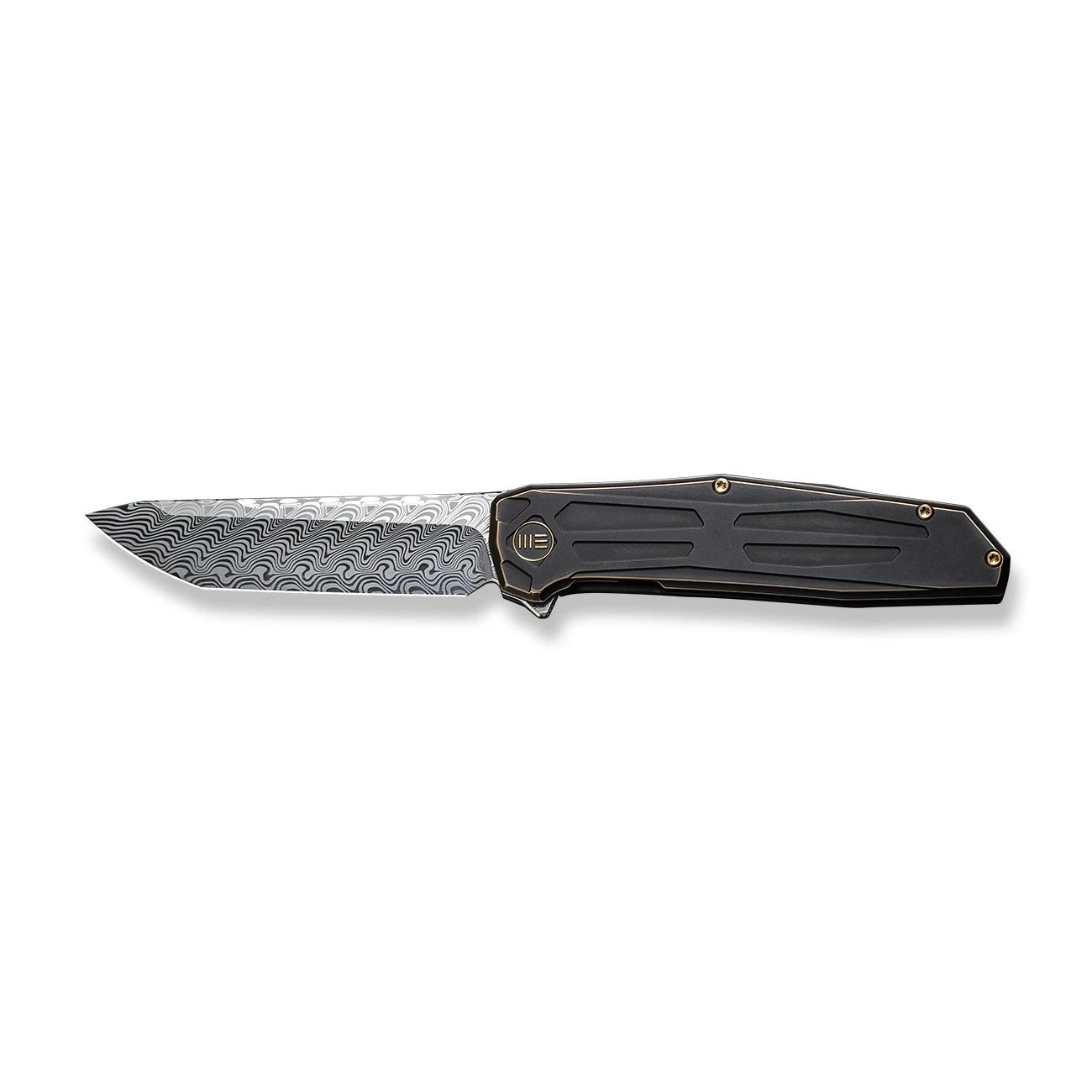 WEKNIFE Shadowfire Flipper Knife Titanium Handle (3.97" Damasteel Blade) WE22035-DS1 6 WEKNIFE Shadowfire Flipper Knife Titanium Handle (3.97" Damasteel Blade) WE22035-DS1 - Image 4