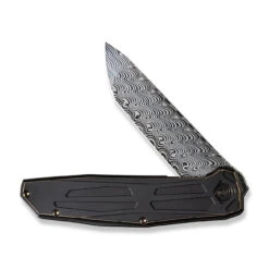 WEKNIFE Shadowfire Flipper Knife Titanium Handle (3.97" Damasteel Blade) WE22035-DS1 15 WEKNIFE Shadowfire Flipper Knife Titanium Handle (3.97" Damasteel Blade) WE22035-DS1 -We Knife weknife shadowfire flipper knife bronze black titanium handle 397 hakkapella damasteel blade we22035 ds1 463489