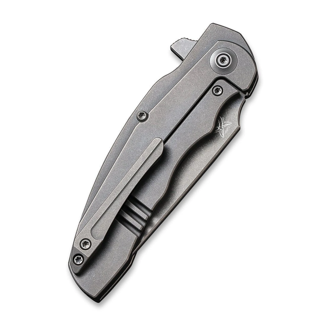 WEKNIFE Skreech Flipper Knife Titanium Handle(3.24" CPM 20CV Blade) 2014B 8 WEKNIFE Skreech Flipper Knife Titanium Handle(3.24" CPM 20CV Blade) 2014B - Image 6