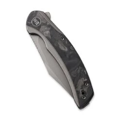 WEKNIFE Snick Flipper Knife Titanium Handle With Carbon Fiber Inlay (3.47" CPM 20CV Blade) WE19022F-2 -We Knife weknife snick flipper knife titanium handle with carbon fiber inlay 347 cpm 20cv blade we19022f 2 629553