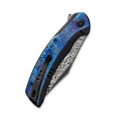 WEKNIFE Snick Flipper Knife Titanium Handle With Timascus Inlay (3.47" Damasteel Blade) WE19022F-DS1 16 WEKNIFE Snick Flipper Knife Titanium Handle With Timascus Inlay (3.47" Damasteel Blade) WE19022F-DS1 -We Knife weknife snick flipper knife titanium handle with timascus inlay 347 damasteel blade we19022f ds1 443352