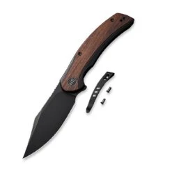WEKNIFE Snick Flipper Knife Titanium Handle With Wood Inlay (3.47" CPM 20CV Blade) WE19022F-3 13 WEKNIFE Snick Flipper Knife Titanium Handle With Wood Inlay (3.47" CPM 20CV Blade) WE19022F-3 -We Knife weknife snick flipper knife titanium handle with wood inlay 347 cpm 20cv blade we19022f 3 930174