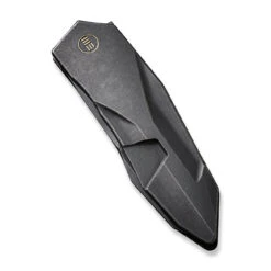 WEKNIFE Solid Flipper Knife Titanium Handle (3.88" CPM 20CV Blade) WE22028-1 21 WEKNIFE Solid Flipper Knife Titanium Handle (3.88" CPM 20CV Blade) WE22028-1 -We Knife weknife solid flipper knife black titanium integral handle 388 black stonewashed cpm 20cv blade we22028 1 503967