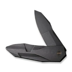 WEKNIFE Solid Flipper Knife Titanium Handle (3.88" CPM 20CV Blade) WE22028-1 20 WEKNIFE Solid Flipper Knife Titanium Handle (3.88" CPM 20CV Blade) WE22028-1 -We Knife weknife solid flipper knife black titanium integral handle 388 black stonewashed cpm 20cv blade we22028 1 829325