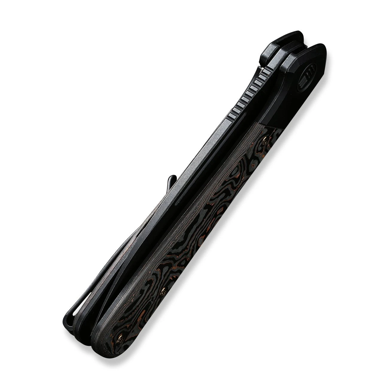 WEKNIFE Soothsayer Flipper Knife Titanium Handle With Carbon Fiber Inlay (3.48" CPM 20CV Blade) WE20050-2 10 WEKNIFE Soothsayer Flipper Knife Titanium Handle With Carbon Fiber Inlay (3.48" CPM 20CV Blade) WE20050-2 - Image 8