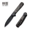 WEKNIFE Soothsayer Flipper Knife Titanium Handle With Carbon Fiber Inlay (3.48" CPM 20CV Blade) WE20050-2 -We Knife weknife soothsayer flipper knife titanium handle with carbon fiber inlay 348 cpm 20cv we20050 2 178358