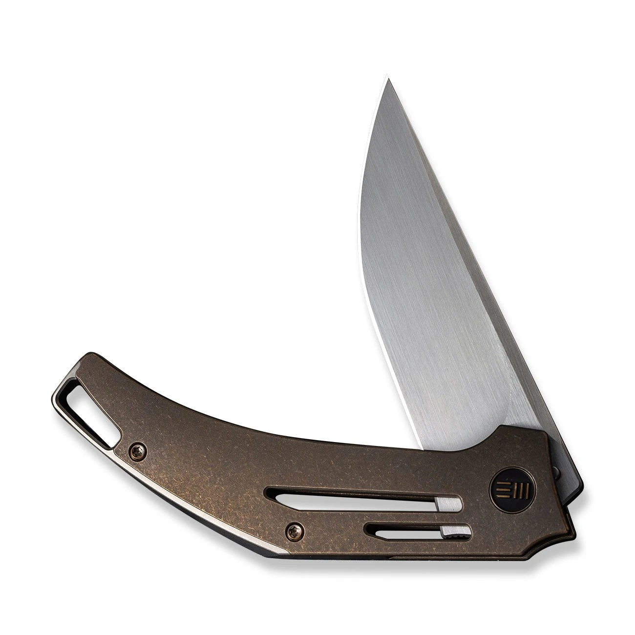 WEKNIFE Speedliner Flipper Knife Bronze Titanium Handle (3.39" Hand Rubbed Satin CPM 20CV Blade) WE22045C-2 7 WEKNIFE Speedliner Flipper Knife Bronze Titanium Handle (3.39" Hand Rubbed Satin CPM 20CV Blade) WE22045C-2 - Image 5