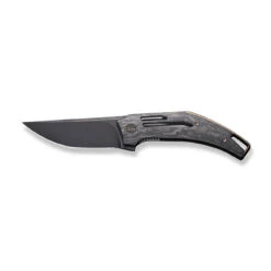 WEKNIFE Speedliner Flipper Knife Shredded Carbon Fiber Handle (3.39" Black Stonewashed CPM 20CV Blade) WE22045B-2 -We Knife weknife speedliner flipper knife shredded carbon fiber handle 339 black stonewashed cpm 20cv blade we22045b 2 775687