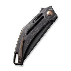 WEKNIFE Speedliner Flipper Knife Shredded Carbon Fiber Handle (3.39" Black Stonewashed CPM 20CV Blade) WE22045B-2 -We Knife weknife speedliner flipper knife shredded carbon fiber handle 339 black stonewashed cpm 20cv blade we22045b 2 780920