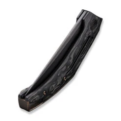 WEKNIFE Speedliner Flipper Knife Shredded Carbon Fiber Handle (3.39" Black Stonewashed CPM 20CV Blade) WE22045B-2 -We Knife weknife speedliner flipper knife shredded carbon fiber handle 339 black stonewashed cpm 20cv blade we22045b 2 994306