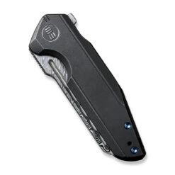 WEKNIFE StarHawk Flipper Knife Titanium Handle (2.81" Damasteel Blade) WE21017-DS1 -We Knife weknife starhawk flipper knife titanium handle 281 damasteel blade we21017 ds1 351506