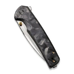 WEKNIFE Subjugator Flipper & Thumb Stud Knife Carbon Fiber With Titanium Lock Side Handle (3.48" CPM 20CV Blade) WE21014D-1 -We Knife weknife subjugator flipper thumb stud knife carbon fiber with titanium lock side handle 348 cpm 20cv blade we21014d 1 685362